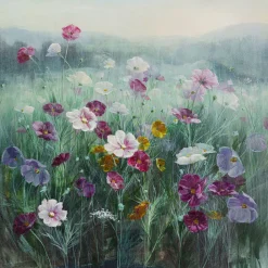 KARE Design Tableau Sur Toile Pastell Flowers 120X120Cm Discount