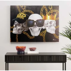 KARE Design Tableau Sur Toile Skull Gang 120X90Cm Clearance