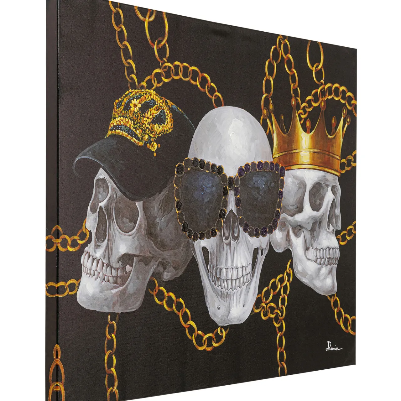 KARE Design Tableau Sur Toile Skull Gang 120X90Cm Clearance