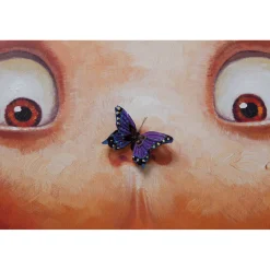 KARE Design Tableau Touched Boy With Butterflies 100X100Cm Outlet