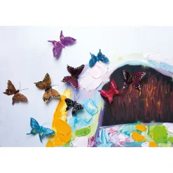 KARE Design Tableau Touched Boy With Butterflies 100X100Cm Outlet