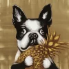 KARE Design Tableau Touched Dog With Pineapple 80X80Cm Hot