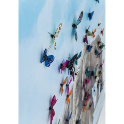 KARE Design Tableau Touched Elefants With Butterflies 120X120 Hot