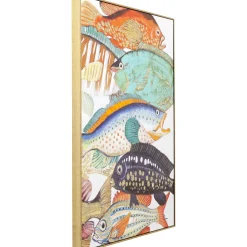 KARE Design Tableau Touched Fish Meeting Two 75X100Cm