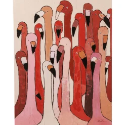 KARE Design Tableau Touched Flamingo Meeting 90X120Cm Discount