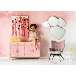 KARE Design Tableau Touched Flamingo Meeting 90X120Cm Discount