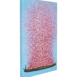 KARE Design Tableau Touched Flower Boat Bleu-Fuchsia 80X100Cm Sale