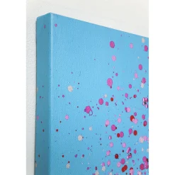 KARE Design Tableau Touched Flower Boat Bleu-Fuchsia 120X160Cm Online