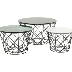 KARE Design Tables Basses East Coast Rond (Jeu De 3) Best