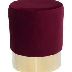 KARE Design Tabouret Cherry Bordeaux Laiton O35Cm Outlet