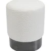 KARE Design Tabouret Cherry Boucle Creme Smoke O35Cm Sale