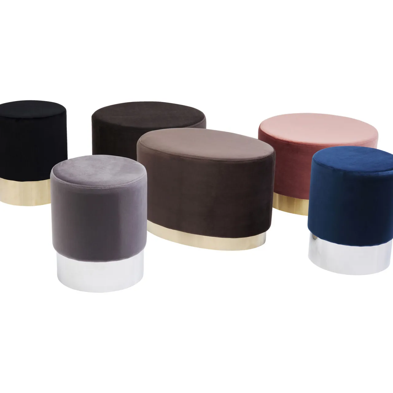 KARE Design Tabouret Cherry Gris Clair Silver O35Cm Discount