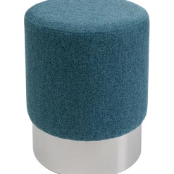 KARE Design Tabouret Cherry Lina Bleu Argente O35Cm Outlet