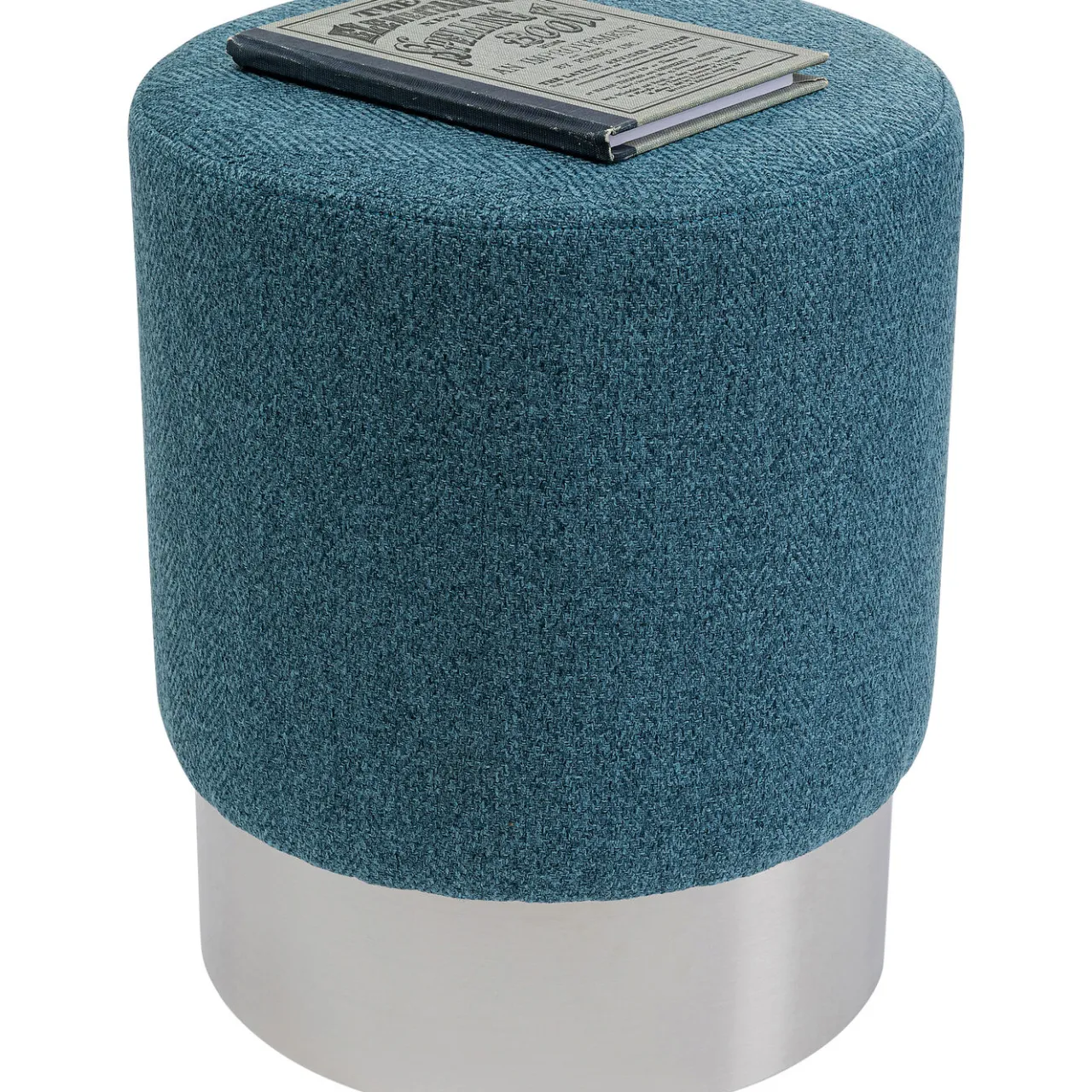 KARE Design Tabouret Cherry Lina Bleu Argente O35Cm Outlet