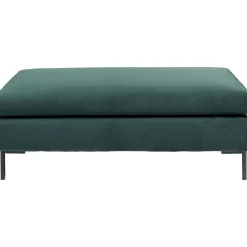 KARE Design Tabouret Gianni Velours Vert Fonce New
