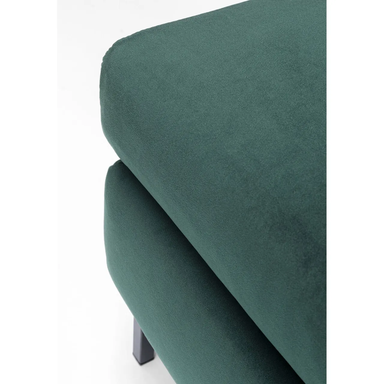 KARE Design Tabouret Gianni Velours Vert Fonce New