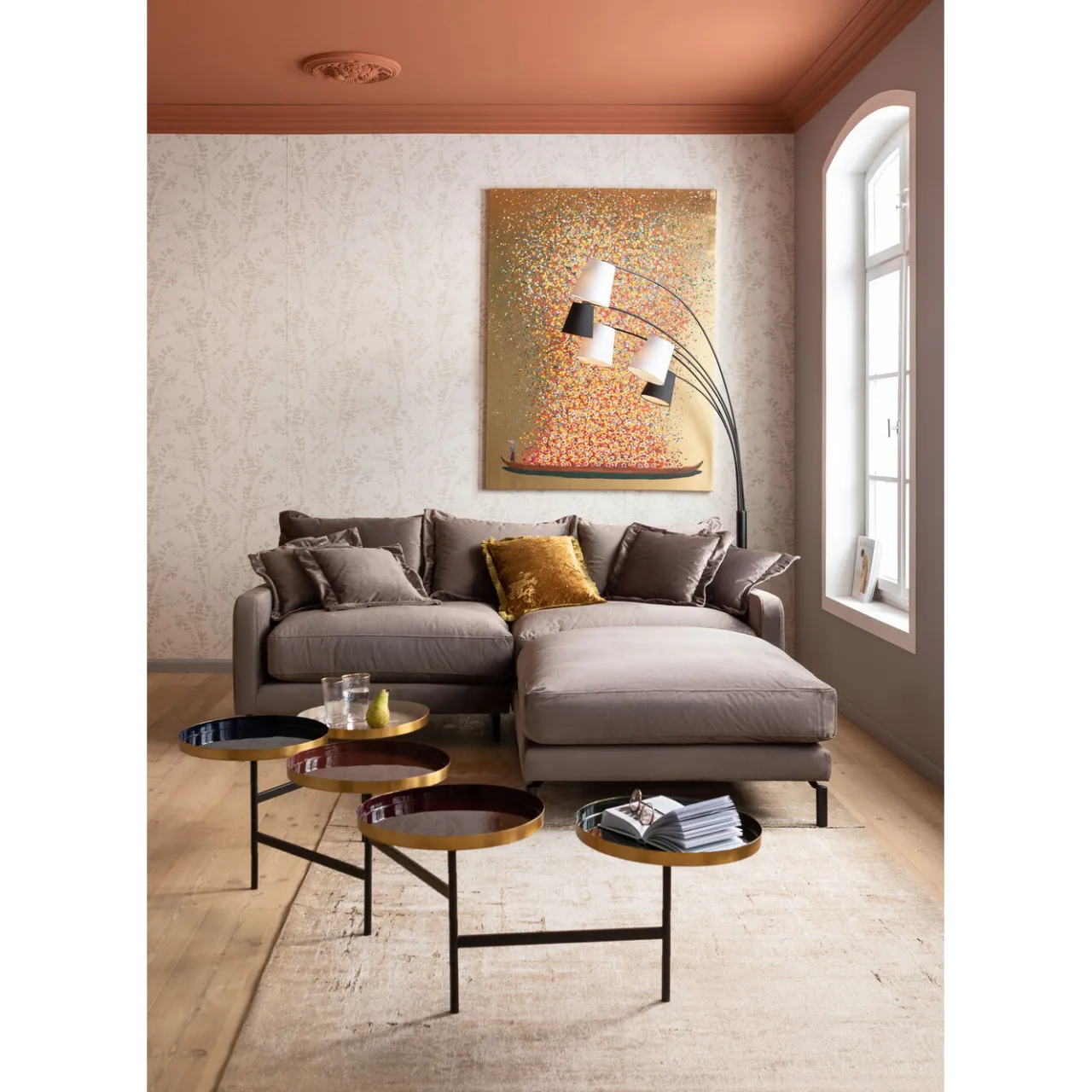 KARE Design Tabouret Lullaby Taupe Hot