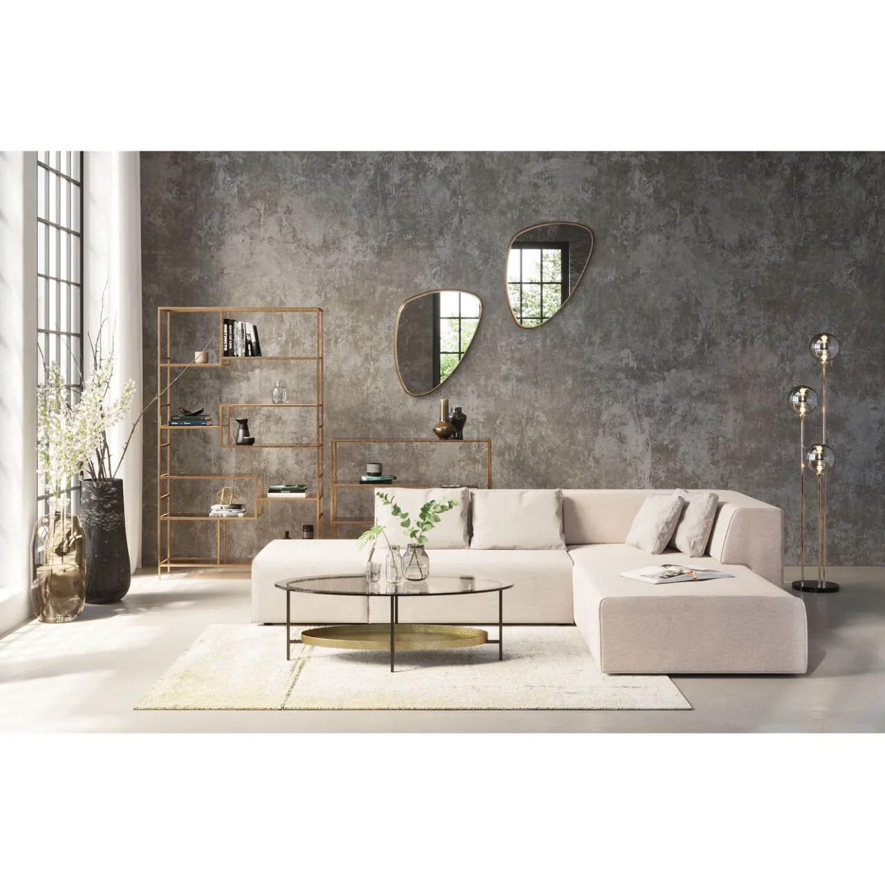 KARE Design Tapis Àbstract Beige 170X240Cm New