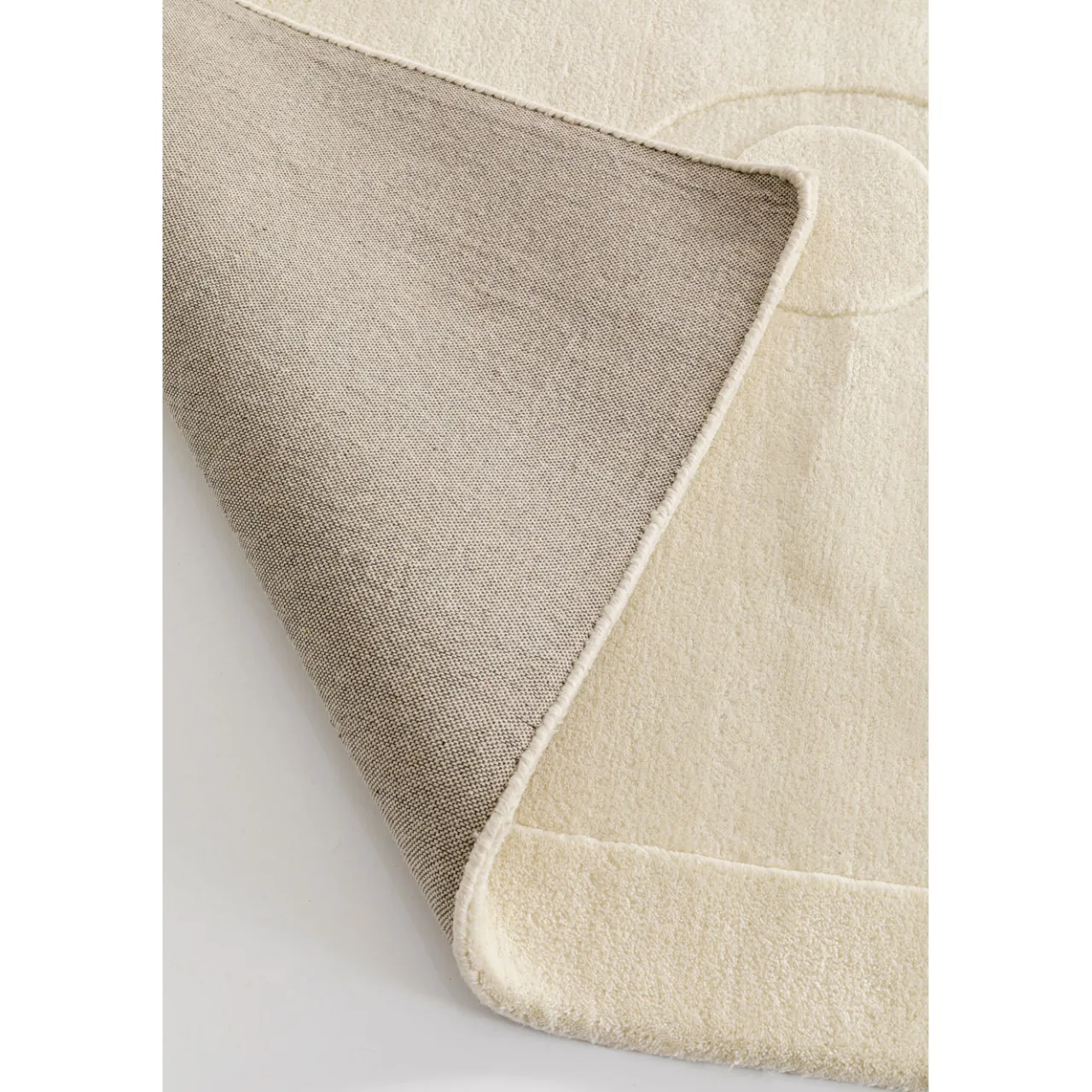 KARE Design Tapis Conor Blanc Casse 170X240Cm