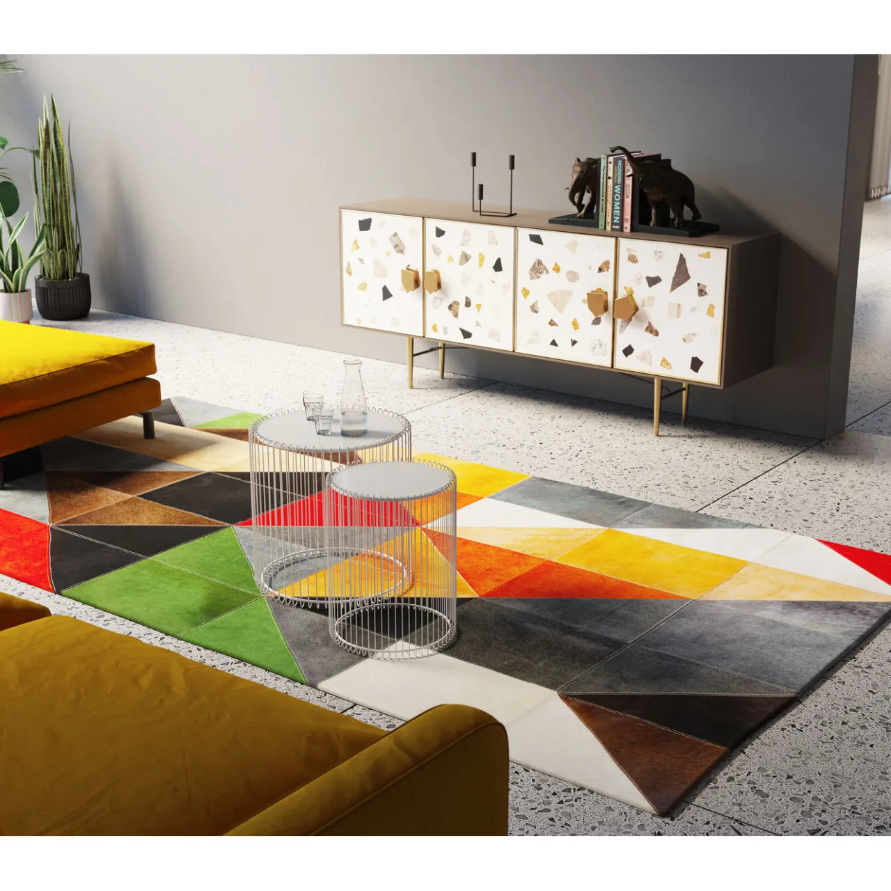 KARE Design Tapis En Cuir Adana 170X240Cm Online