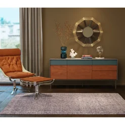 KARE Design Tapis Sketch Bleu 170X240Cm Outlet