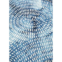 KARE Design Tapis Stamp Bleu 200X300Cm Discount