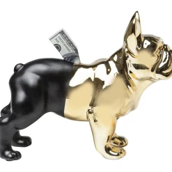 KARE Design Tirelire Bulldog Dore-Noir Sale