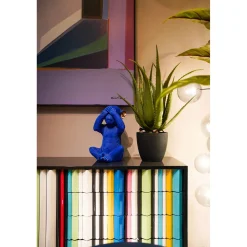 KARE Design Tirelire Monkey Mizaru Bleu New