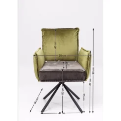 KARE Design Tourne Chaise A. Acc. Chelsea.Vert Online