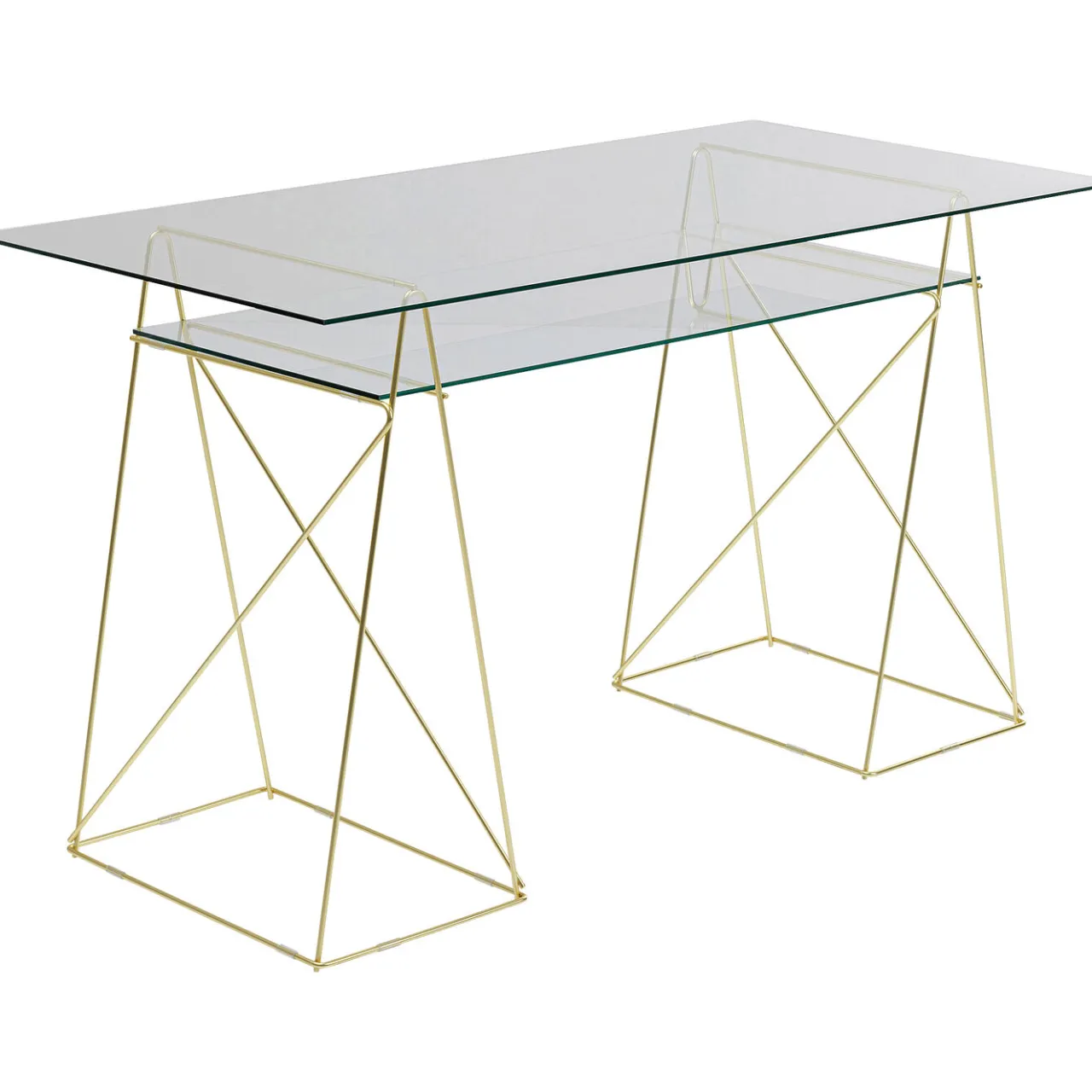KARE Design Treteaux-Bureau Polar Laiton (Set De 2) Discount