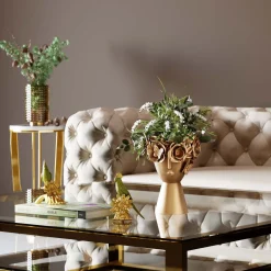 KARE Design Vase Décoratif Flowercrown Dore 20Cm Hot